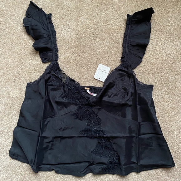 NWT! Free People Harmony Lace Top Fairygoth Whimsigoth Date Night - Picture 4 of 9